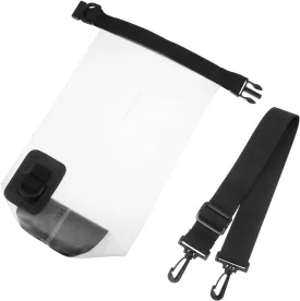 1pc Rafting Swimming Bag Transparent Backpack Dry Bag Backpack Floating Storage Bag Portable Rafting Bucket Bag Floating Bag Swimming Storage Sack 3l Beach Bag Pvc White Cell Phone