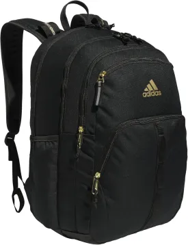 adidas Prime Work, Bag, Travel Backpack for Women and Men with Padded Compartment for Laptop, Black/Gold Metallic/2, One Size