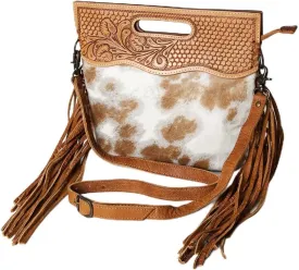 American Darling Clutch Hand Tooled Hair on Genuine Leather Western Women Bag Handbag Purse | Leather Clutch Bag | Clutch Purses for Women | Cute Clutch Bag | Clutch Purse