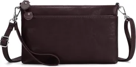befen Genuine Leather Wristlet Clutch Wallet Purses with RFID Blocking, Small Crossbody Bags Shoulder Handbag for Women