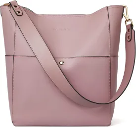 BOSTANTEN Women's Leather Designer Handbags Tote Purses Shoulder Bucket Bags