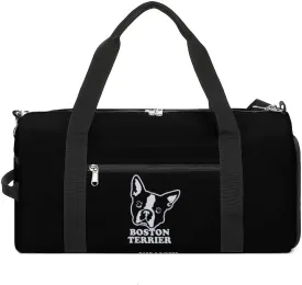 Boston Terrier Unisex Gymbag Large Waterproof Duffle Bag Carryon Sports Bag