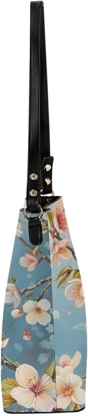 Bucket Bag for Women Fashion Leather Shoulder Bag Casual Tote Bag for Women Work Hobo Bag