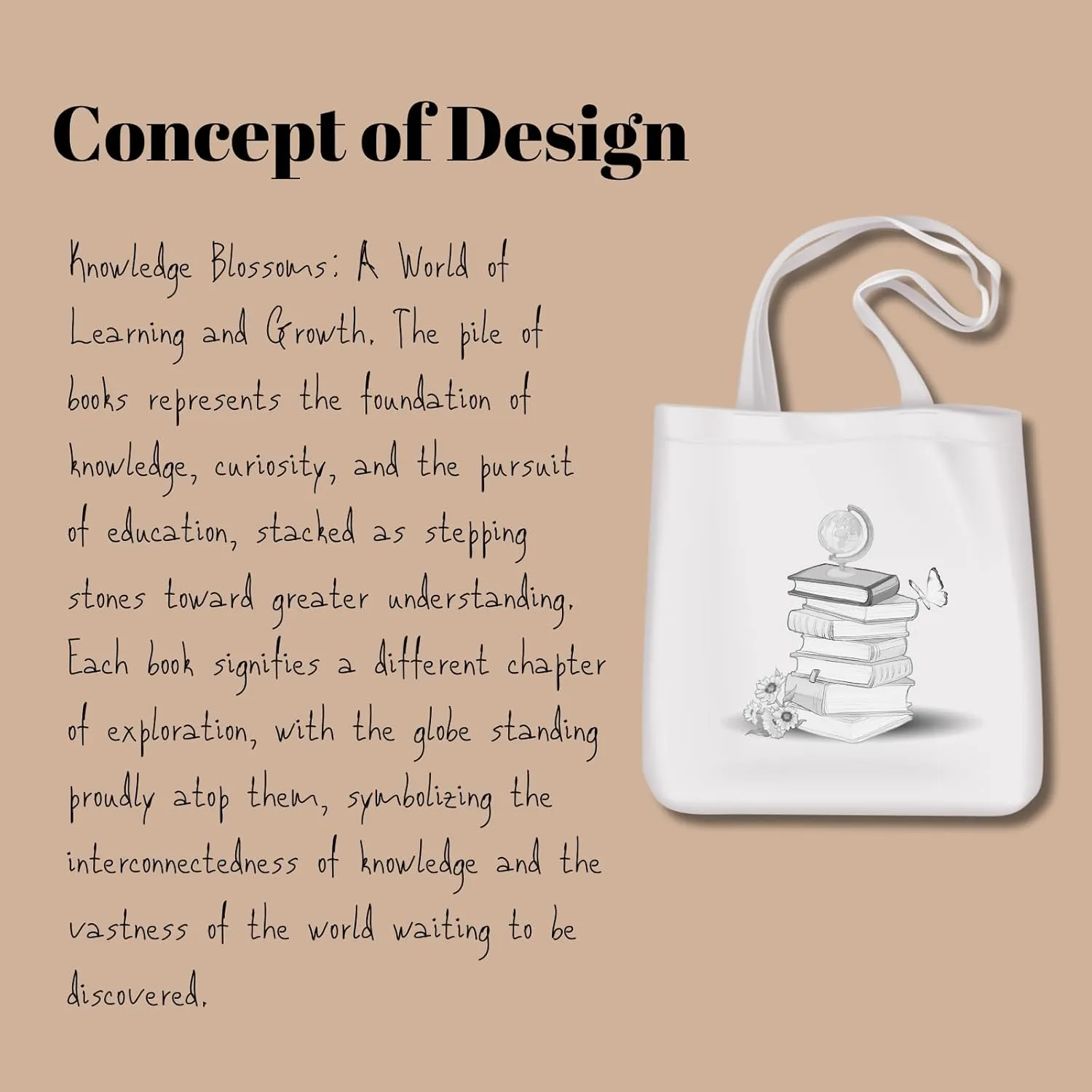 Canvas Aesthetic Reusable Grocery Tote Bag with Pockets for Women Graduation Travel Work Mothers Day Christmas