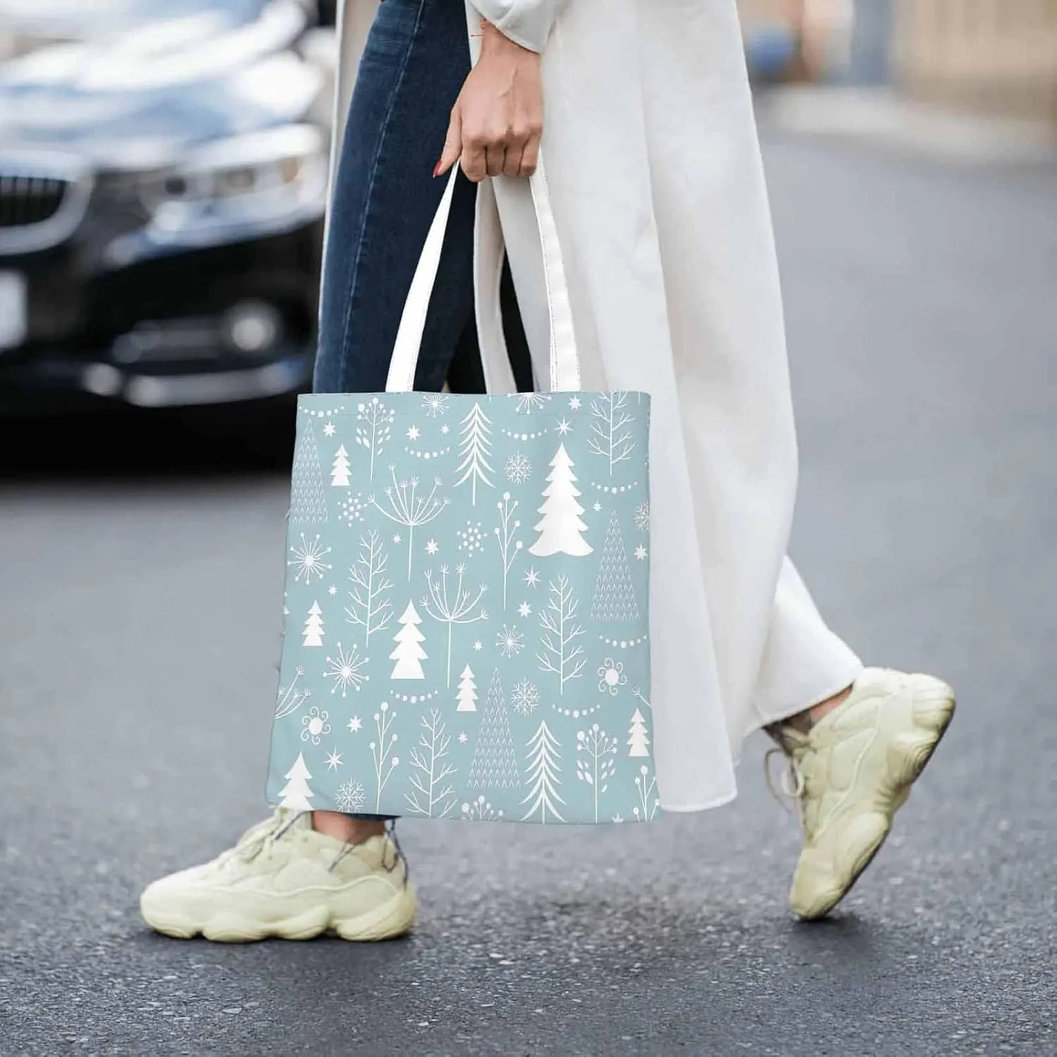 Canvas Tote BagFunny Birthday Reusable Large Shopping Shoulder Tote Bag For Women