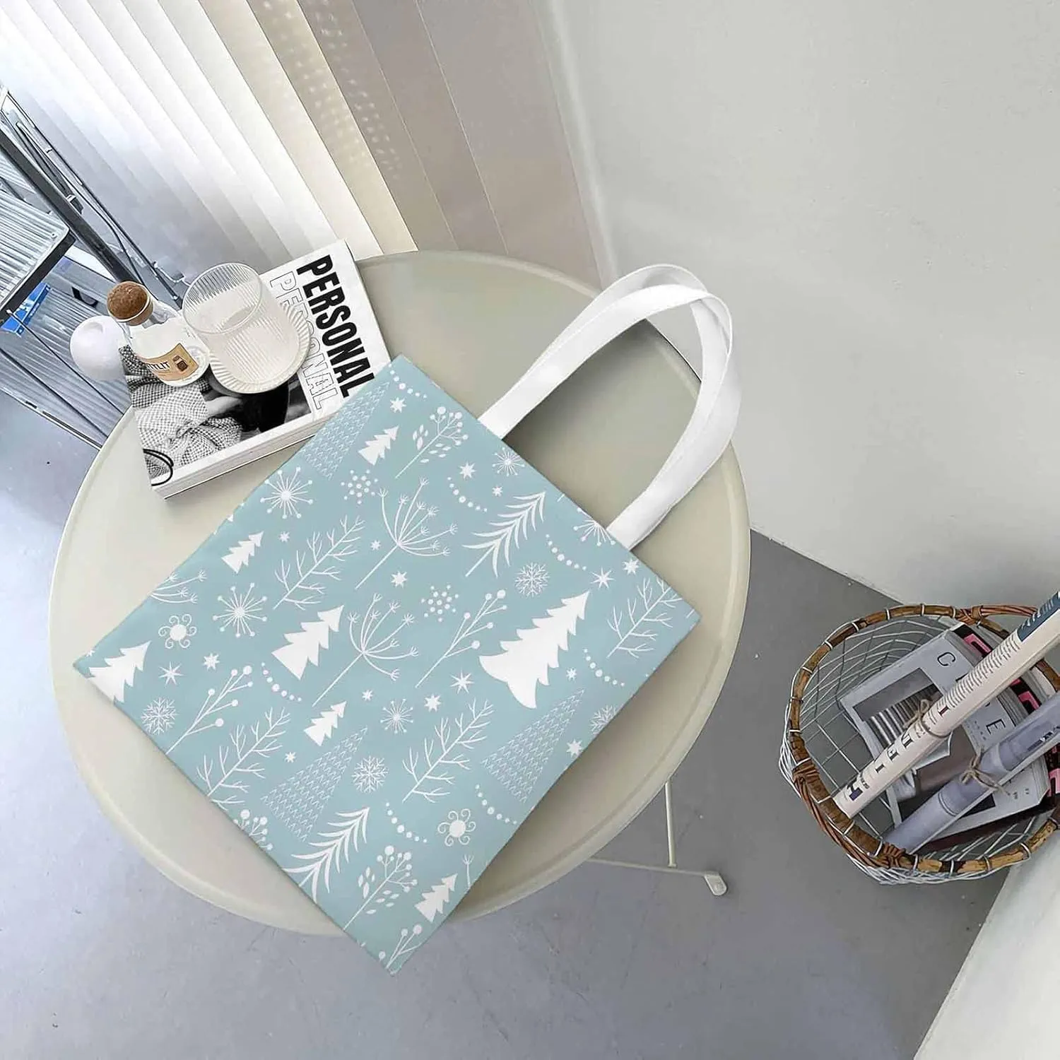 Canvas Tote BagFunny Birthday Reusable Large Shopping Shoulder Tote Bag For Women