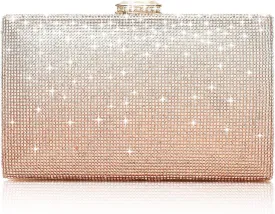CARIEDO Women's Evening Bag Elegant Clutch Sophisticated Diamond Handbag Prom Wedding Party