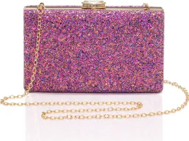CARIEDO Women's Evening Bag Elegant Clutch Sophisticated Diamond Handbag Prom Wedding Party