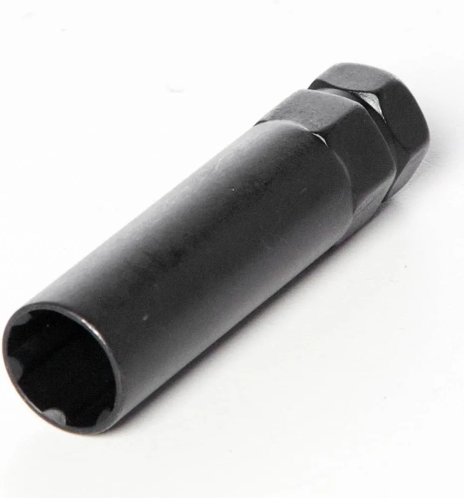 Circuit Performance 14x1.5 Chrome Closed End 6 Spline Security Acorn Lug Nuts Cone Seat Forged Steel (32 Pieces   Tool)
