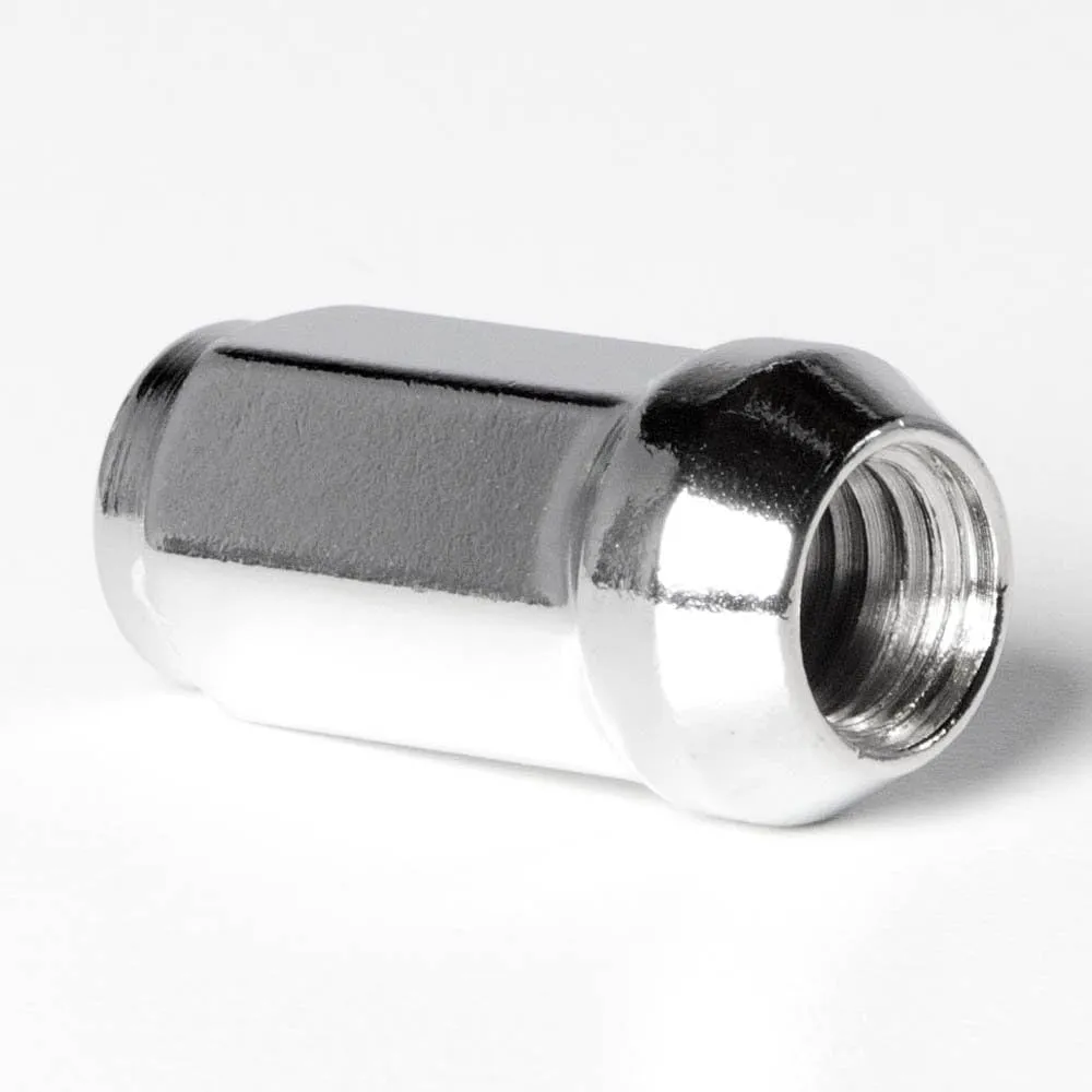 Circuit Performance 14x2.0 Chrome Closed End Bulge Acorn Lug Nuts Cone Seat Forged Steel (20 Pieces)