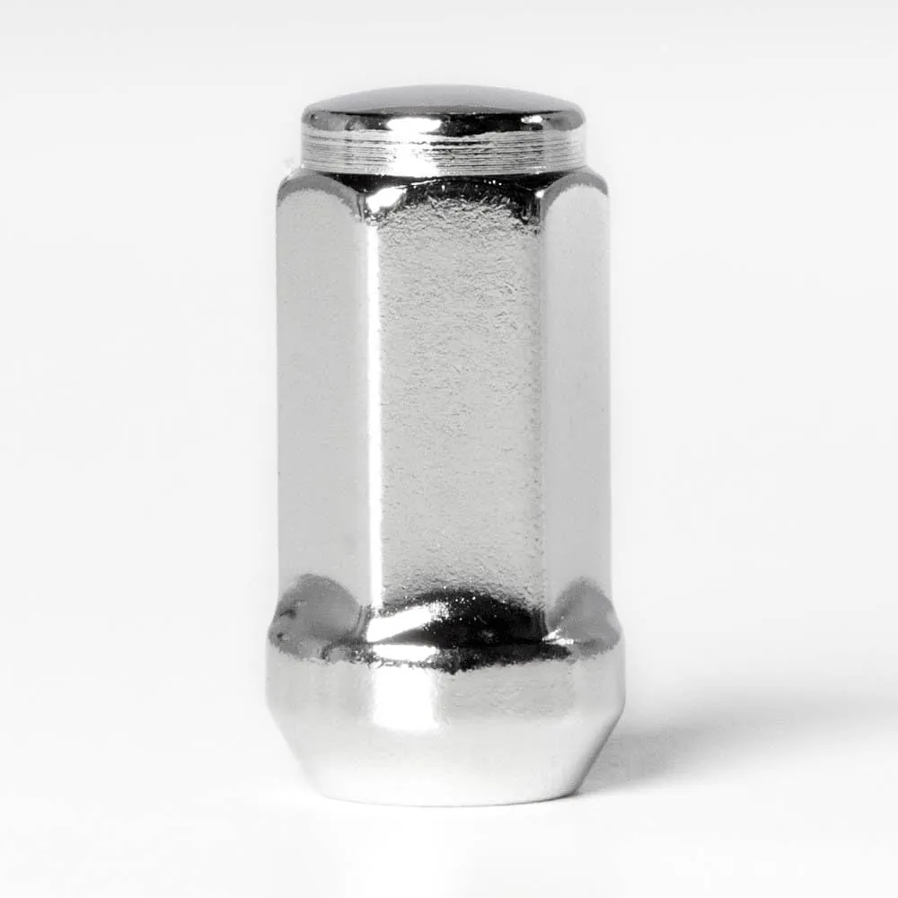 Circuit Performance 14x2.0 Chrome Closed End Bulge Acorn Lug Nuts Cone Seat Forged Steel (20 Pieces)