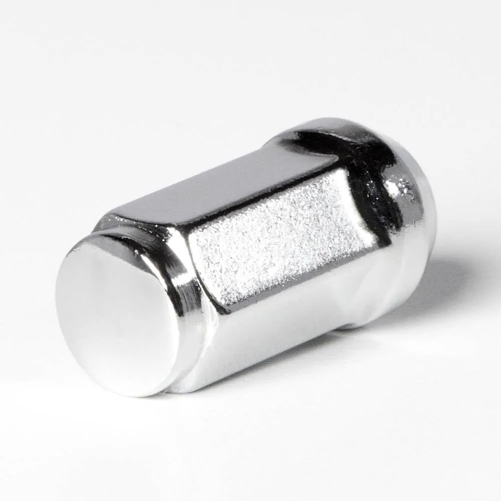 Circuit Performance 14x2.0 Chrome Closed End Bulge Acorn Lug Nuts Cone Seat Forged Steel (20 Pieces)