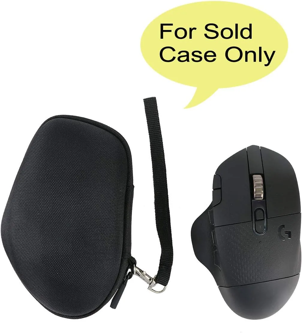 co2CREA Hard Travel Case Replacement for Logitech G604 Lightspeed Wireless Gaming Mouse (Black Case)