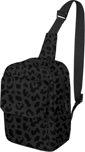 Cute Small Camera Bag with Photographer Camera Sling Bag Waterproof Dslr Camera Case Compatible with Nikon Sony Lightweigth for Women or MenBlack Leopard Cheetah