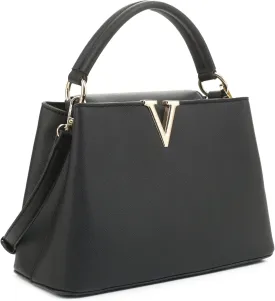 EVVE Women's Small Satchel Bag Classic Top Handle Purses Fashion Crossbody Handbags with Shoulder Strap