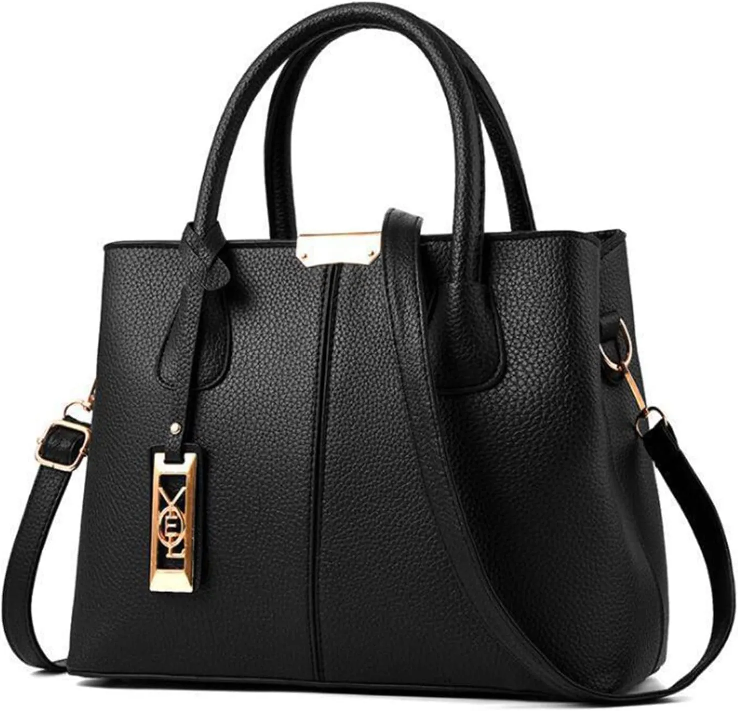 Fashion Handbag Simple Bag Large Capacity One Shoulder Women Bags Messenger Bags Canvas Vintage (Black, One Size)