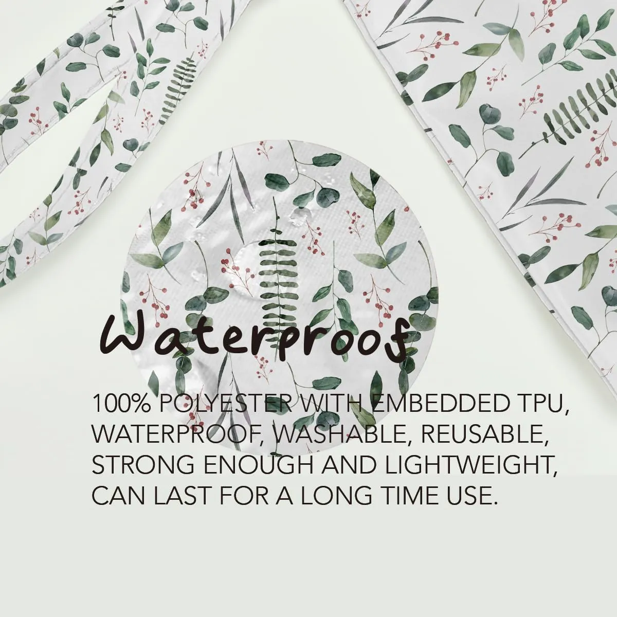 Fokongna Palm leaves Wet Bag Travel Wet Dry Bag Beach Bag Diaper Bag Wet Bag For Swimsuit Travel Makeup Bag Toiletry Bag