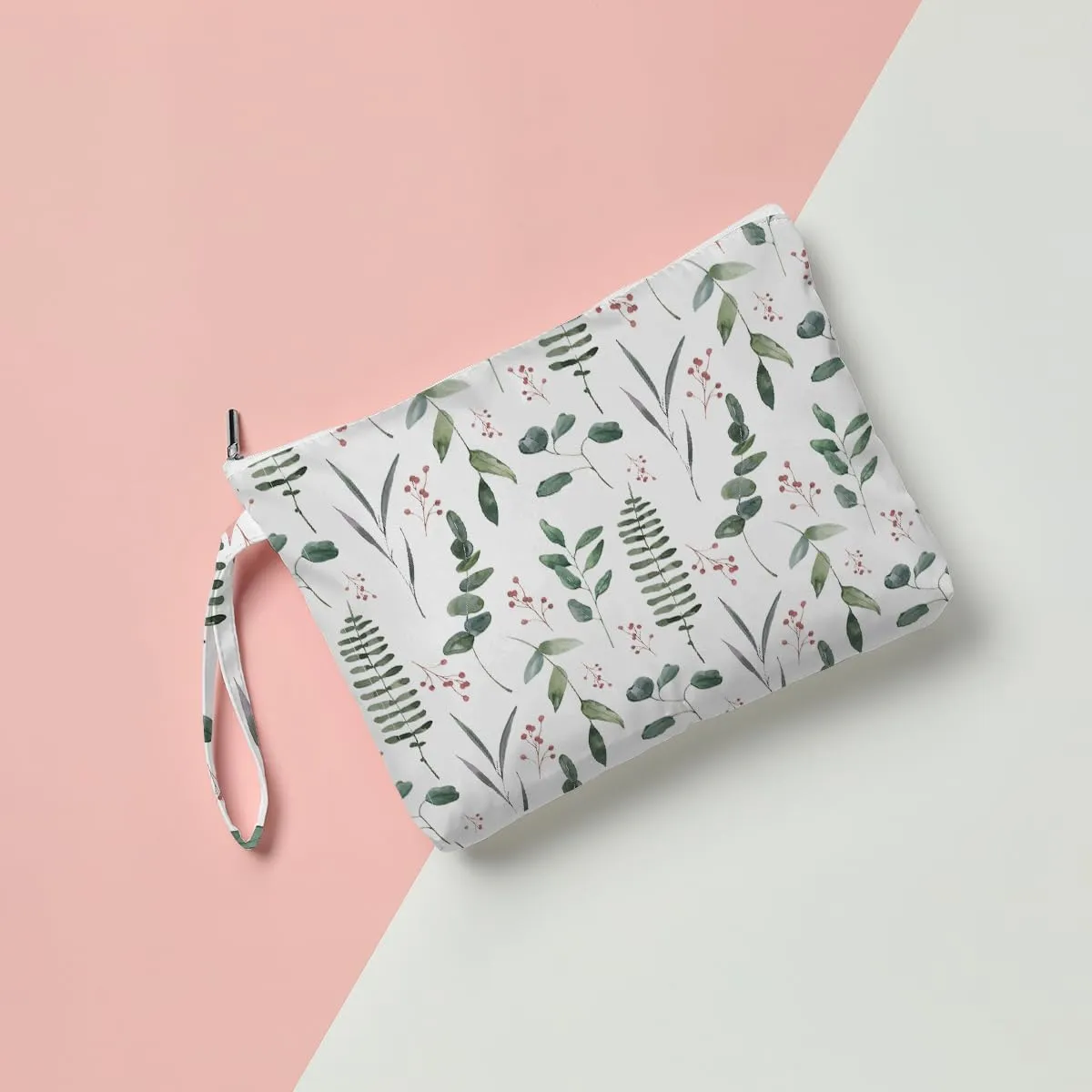 Fokongna Palm leaves Wet Bag Travel Wet Dry Bag Beach Bag Diaper Bag Wet Bag For Swimsuit Travel Makeup Bag Toiletry Bag