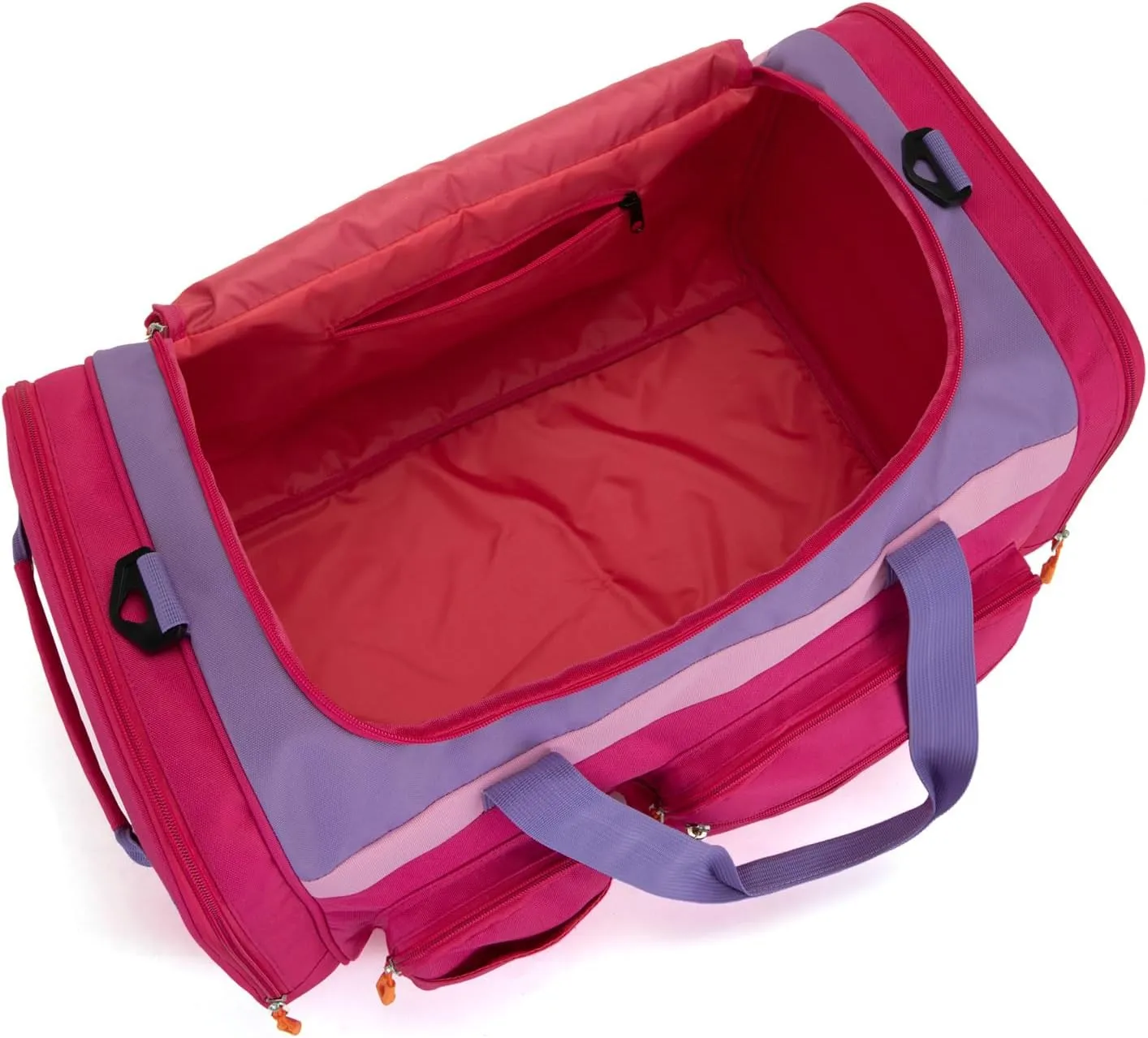HawLander Large Kids Duffle Bag for Travel, Overnight, or Weekender, 20" inch (Rose Purple)