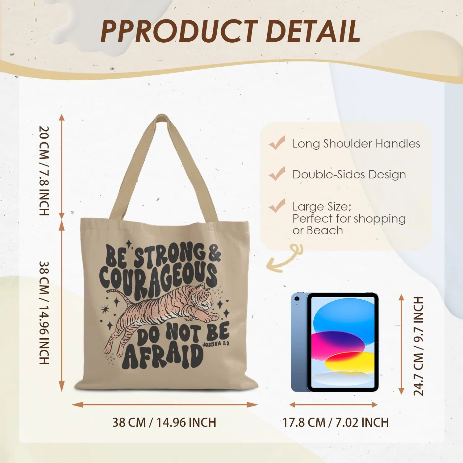 Inspirational Tote Bag,Encourage Tote Bag