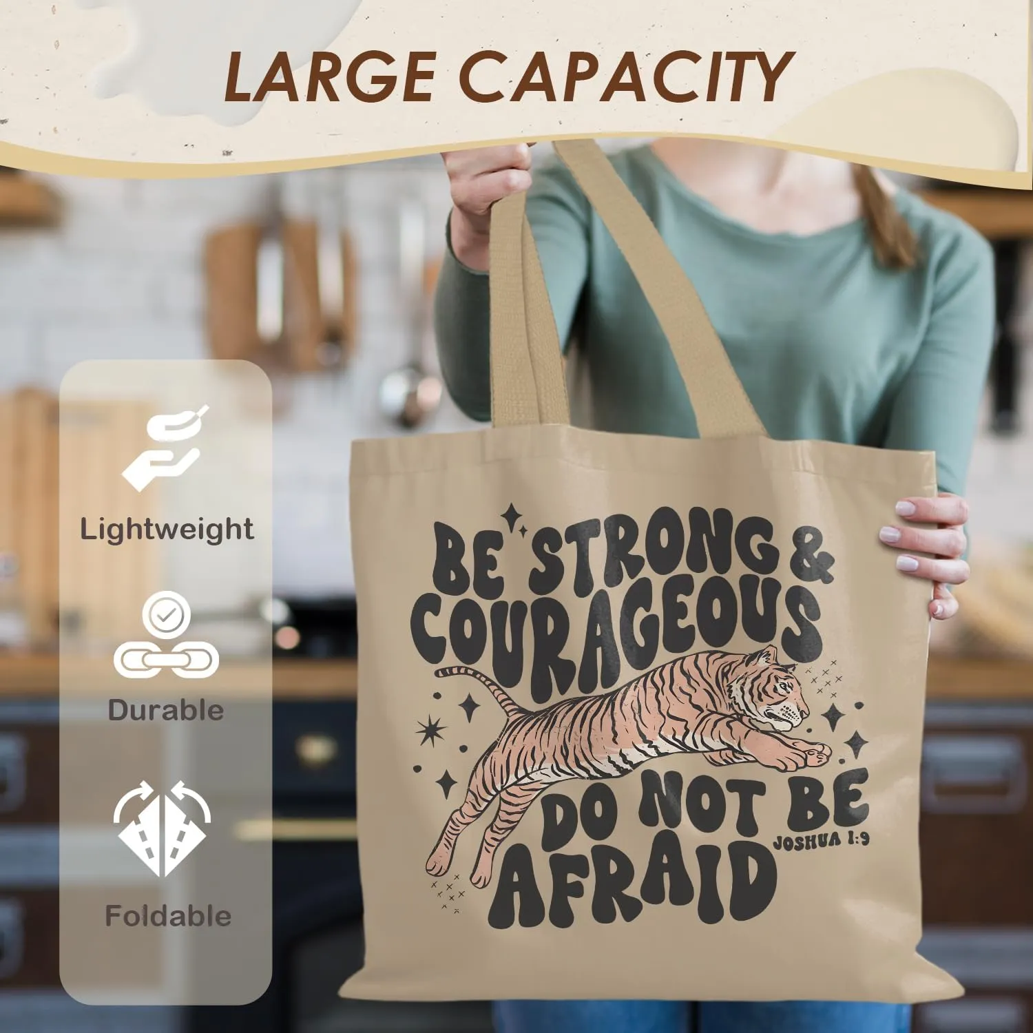 Inspirational Tote Bag,Encourage Tote Bag