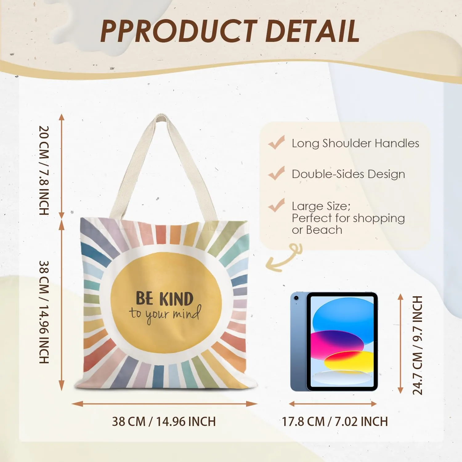 Inspirational Tote Bag,Encourage Tote Bag