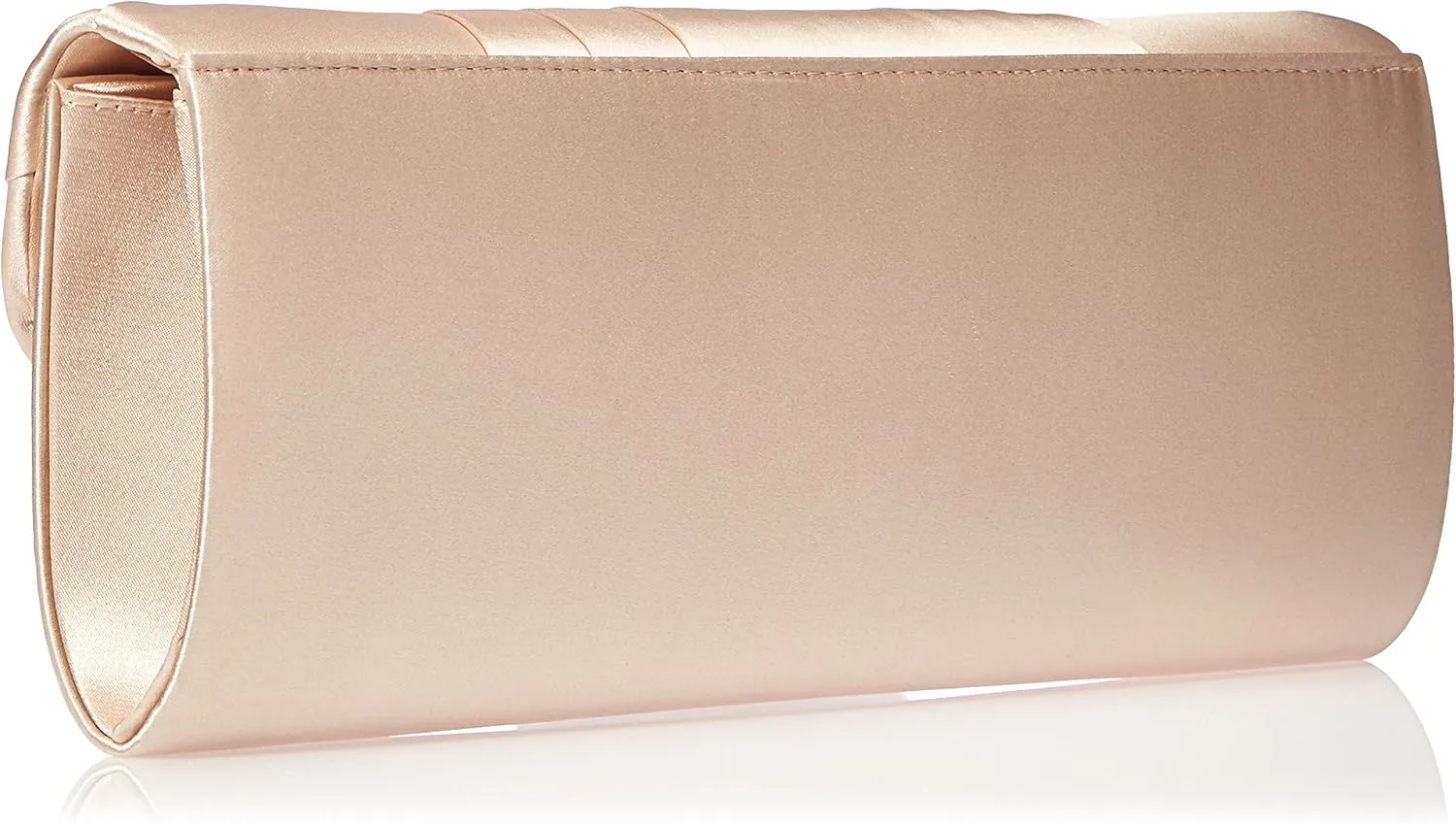 Jessica McClintock Angel Satin Tuxedo Flap Evening Clutch