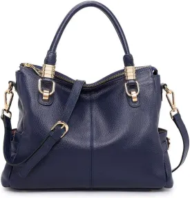 Kattee Soft Women Genuine Leather Purses and Handbags Satchel Tote Shoulder Bag