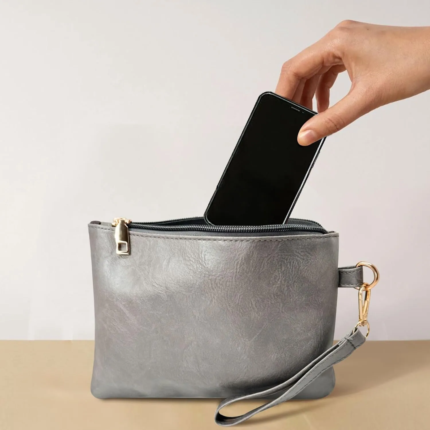 K.E.J. Women Wallet Wristlet Clutch Purses for Women Wristlet Handbags Small Wallet Purses Clutch Bag Ladies Christmas Gifts