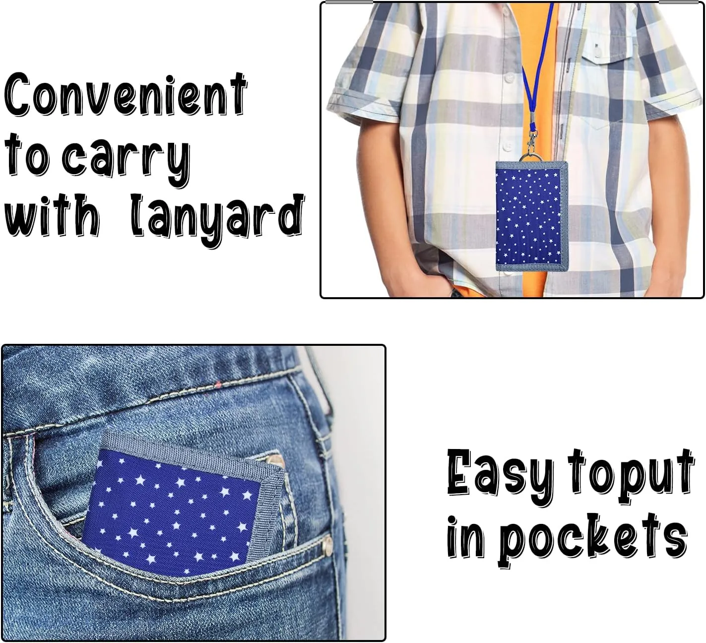 Kids Wallet for Boys and Girls, Novelty Wallet for Boys and Girls Ages 5-7, Camo Teen Wallet for Kids Birthday Gifts - Little Stars