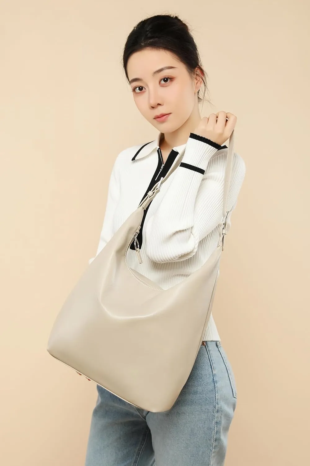 Leather Tote Bag, Oversized Hobo Bags, Large Tote Bag for Women Work, Vegan Leather Handbags Travel