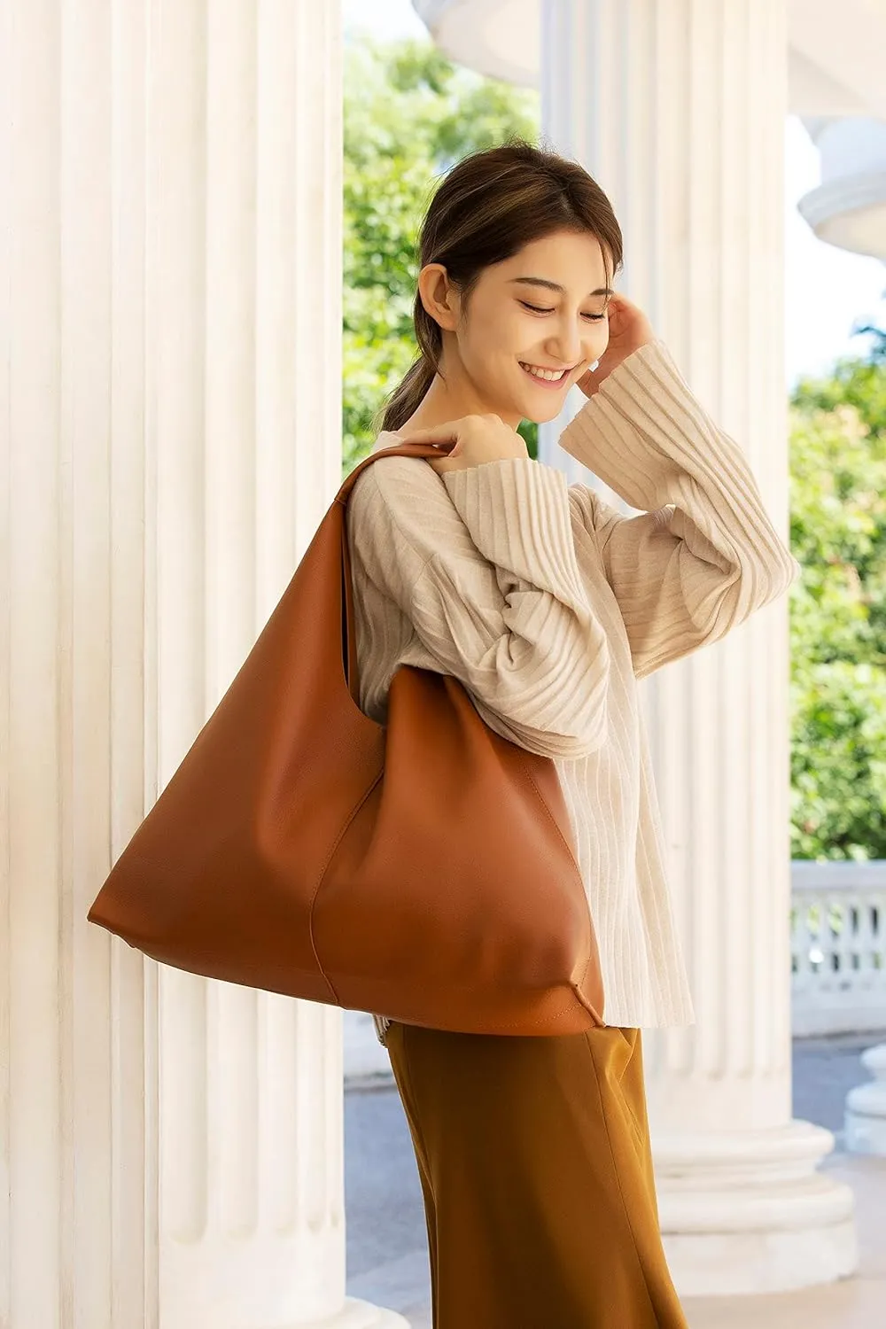 Leather Tote Bag, Oversized Hobo Bags, Large Tote Bag for Women Work, Vegan Leather Handbags Travel