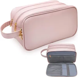 Makeup Bag for Women, Water Resistant Toiletry Bag for Travel Essentials, Dorm Room Essentials for Girl, Toiletry Organizer Dopp Kit for Toiletries Accessories, Mother's Day Graduation Gifts for Her