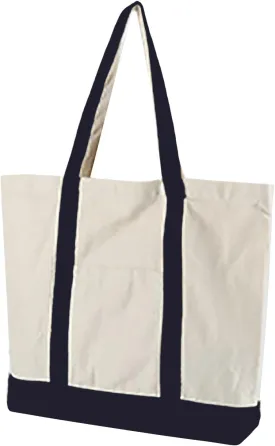 Medium Supermarket Bag Large Capacity Zipper Portable Canvas Bag Shoulder Bags Men Women (Black, One Size)