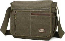 Messenger Bag For Man,Canvas Satchel Bag Crossbody Bag Shoulder Bag Vintage 14 Inch