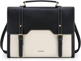 Missnine Laptop Bag 15.6 inch Canvas Messenger Bag for Women Professional Work Bag Shoulder Bag