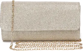Outrip Women's Evening Bag Clutch Purse Glitter Party Wedding Handbag with Chain