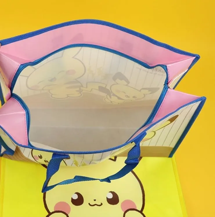 Pikachu Lightweighted Reusable Multi Purpose Bag, Travel Bag, Picnic Bag, Beach Bag Waterproof