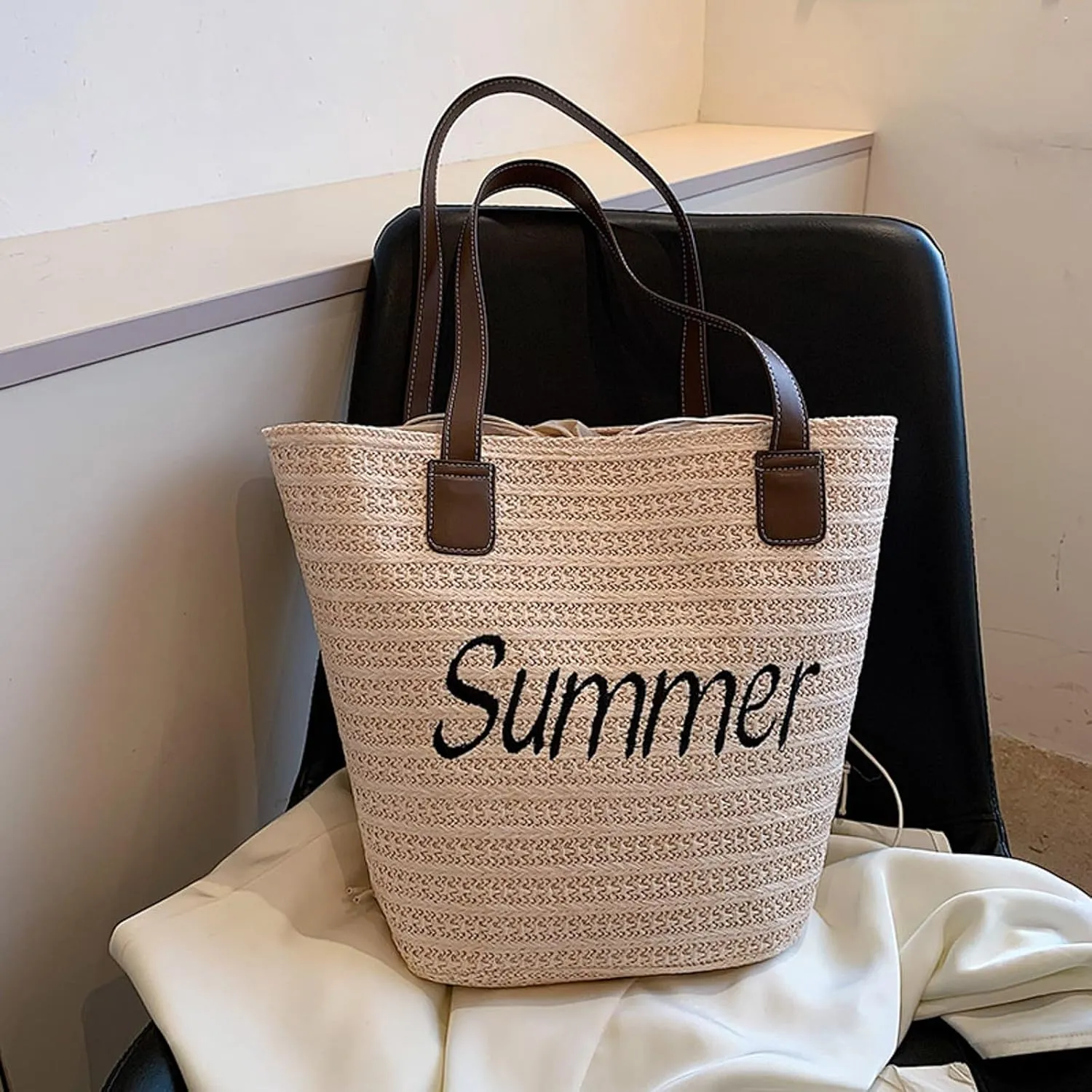 Purses and Handbags for Women Fashion Versatile Satchel Purses with Multi Zipper Pocket Casual Daily Bag(White)