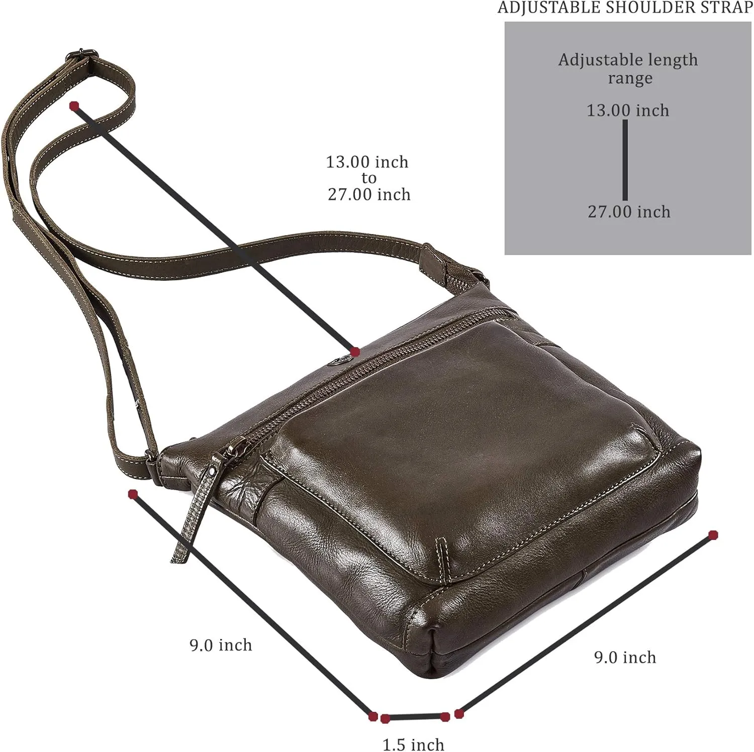 Real Leather Purse for Women Crossbody Bag Travel Shoulder Handbag Small Vintage Pocketbook