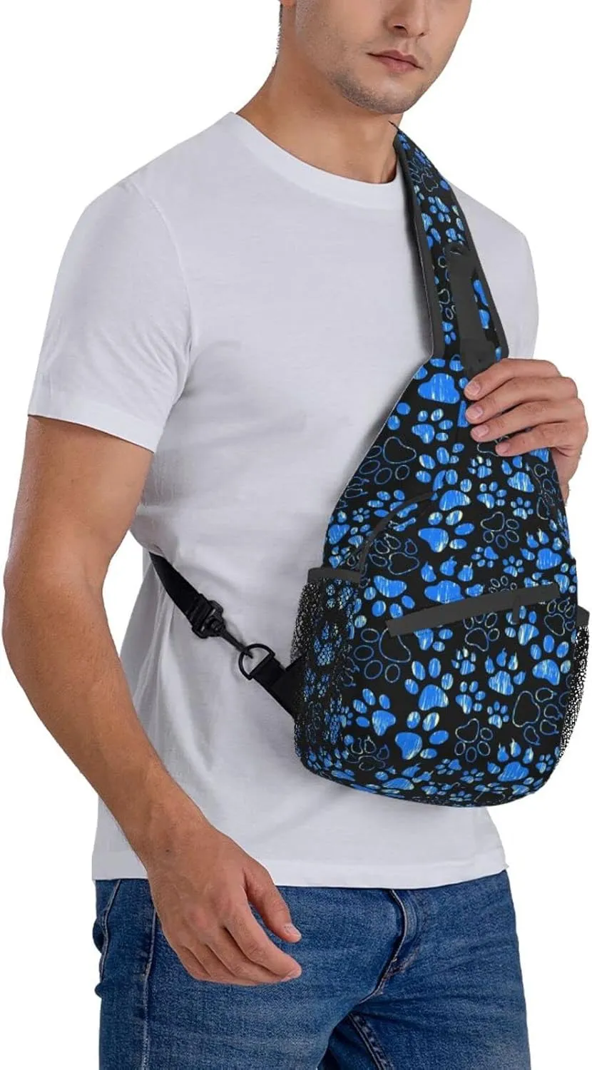 Sling Daypacks,adjustable Rope Crossbody One Shoulder Bag Travel Hiking Cycling for Men Women Gift