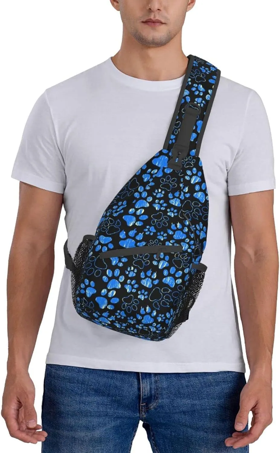 Sling Daypacks,adjustable Rope Crossbody One Shoulder Bag Travel Hiking Cycling for Men Women Gift