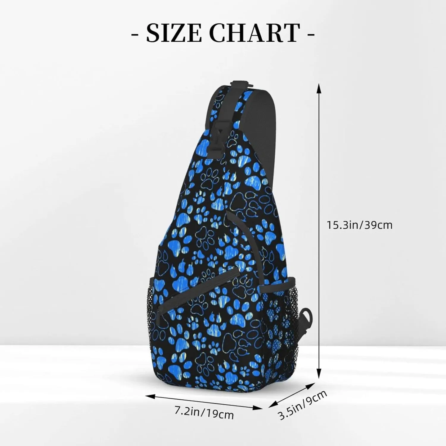 Sling Daypacks,adjustable Rope Crossbody One Shoulder Bag Travel Hiking Cycling for Men Women Gift