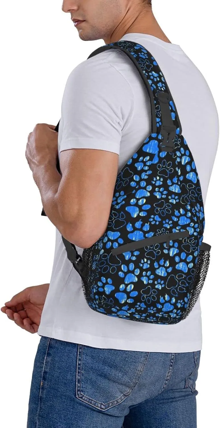 Sling Daypacks,adjustable Rope Crossbody One Shoulder Bag Travel Hiking Cycling for Men Women Gift