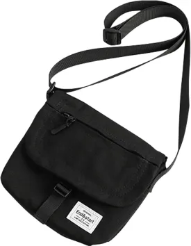 Small Crossbody Bag for Men, Canvas Messenger Bag Shoulder bag, Mens Crossbody Bag Travel Bag Man Purse Mens Bag, Unisex Small Shoulder Bag for Phone Passport (Black)