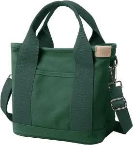 Small Tote Bag with Zipper Tote Bag for Women Canvas Crossbody Bag Shoulder Bag Satchel Hobo Bag Messenger Bag 2025