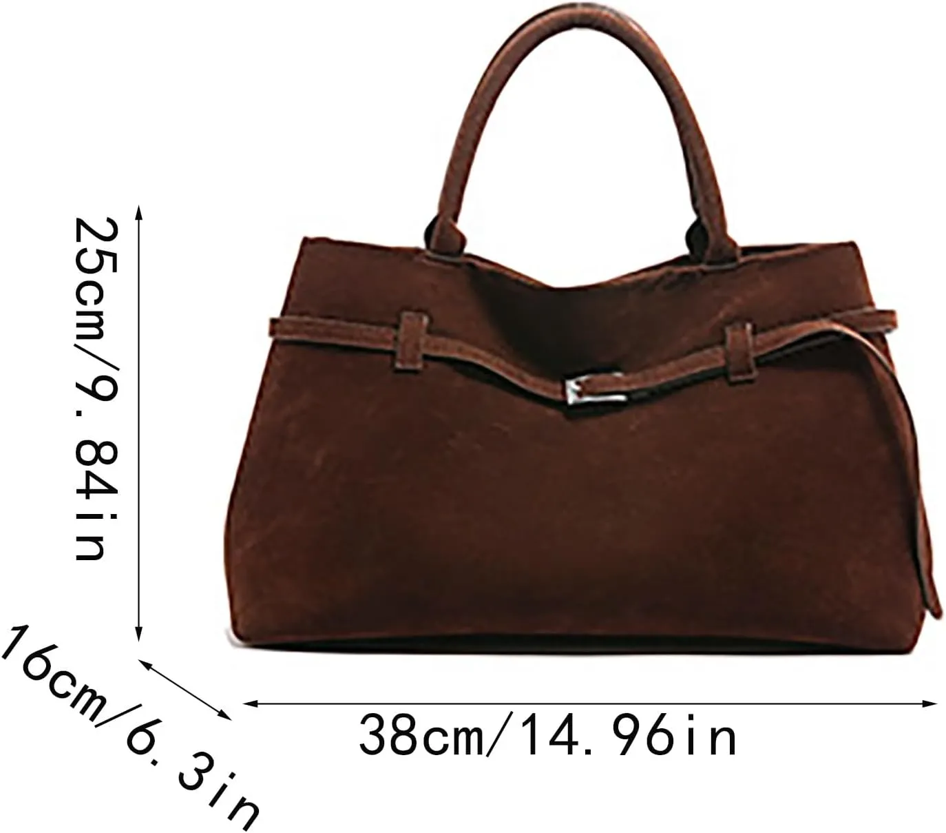 Suede Bags For Women Large Capacity Top Handle Bag Womens Tote Bags For Work Faux Polyester Tote Bag