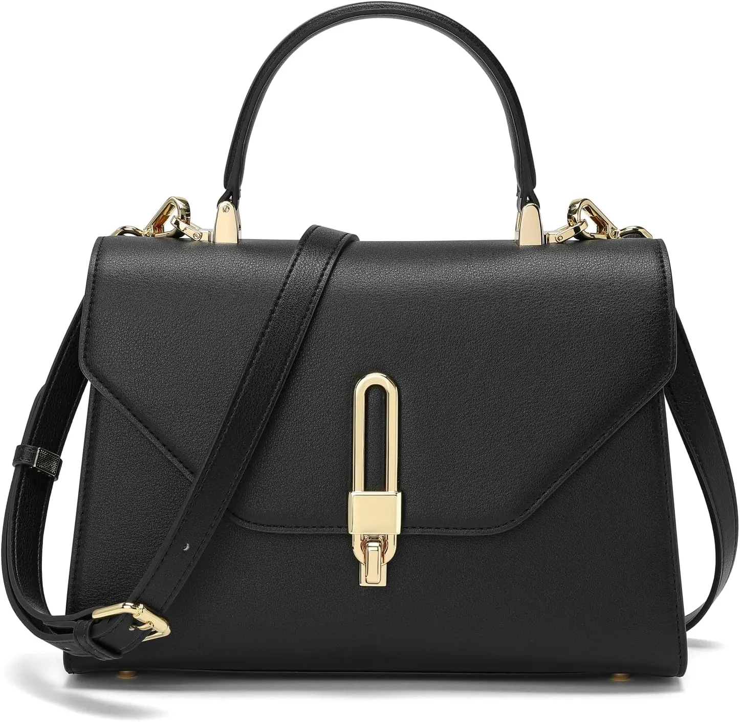 Top Handle Bag Fashion Leather Satchel Bag for Ladies, Zipper Pocket, Metal，Leather tote bag for Women.