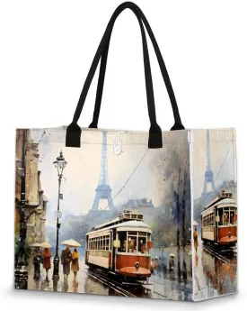Tote Bag for Women Reusable Canvas Shoulder Bag