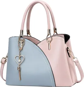 Tote Bag - Women's Shoulder Handbag - Big Capacity Hobo Casual Work Shopping Blue